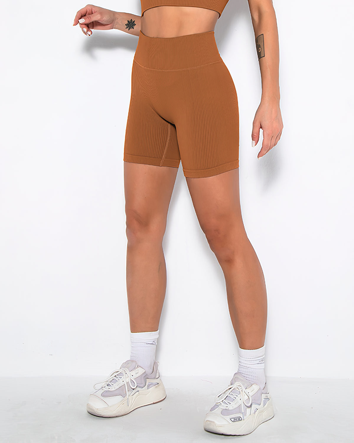 Nieve Ribbed Athleisure Shorts