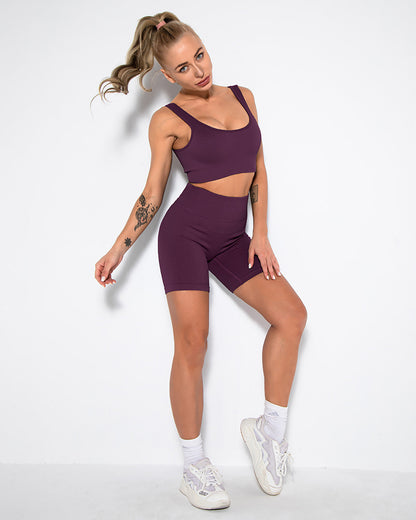 Nieve Ribbed Athleisure Shorts