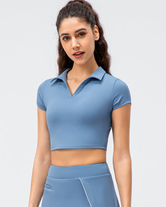 Adalyn Crop Top - Blue