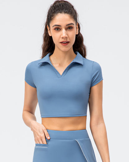 Adalyn Crop Top - Blue