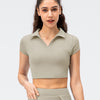 Adalyn Crop Top - Khaki