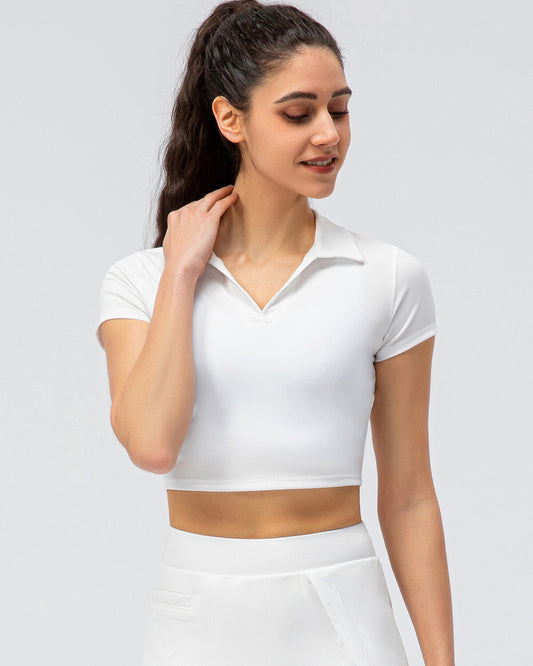 Adalyn Crop Top - White