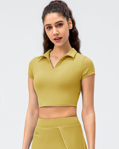 Adalyn Crop Top - Yellow