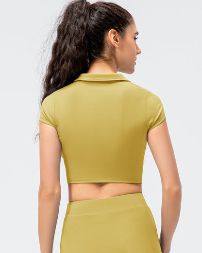 Adalyn Crop Top - Yellow