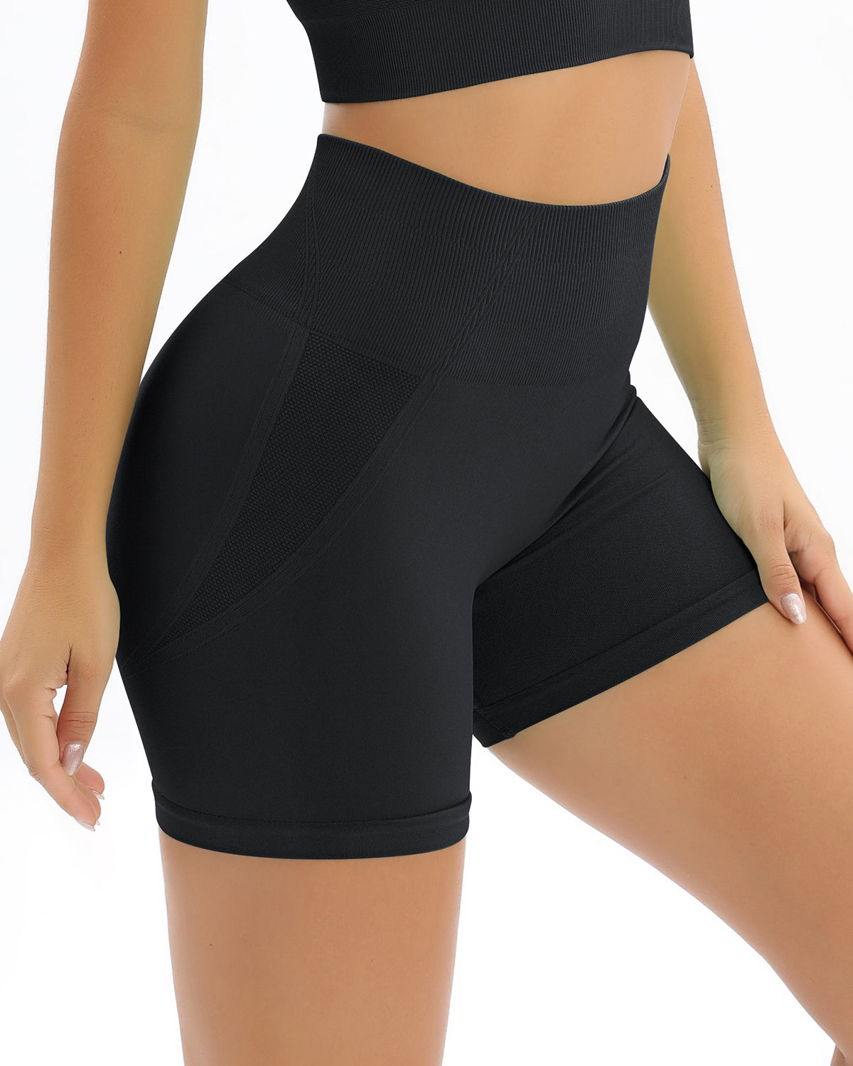 Addison Seamless Shorts - Black