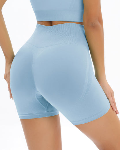 Addison Seamless Shorts - Sky Blue