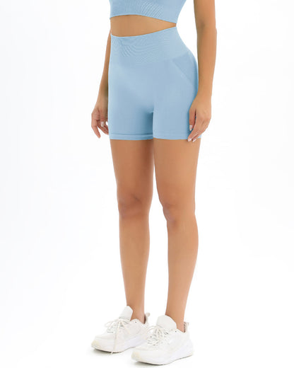 Addison Seamless Shorts - Sky Blue