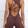 Aileen Seamless Scrunch Jumpsuit - Brown