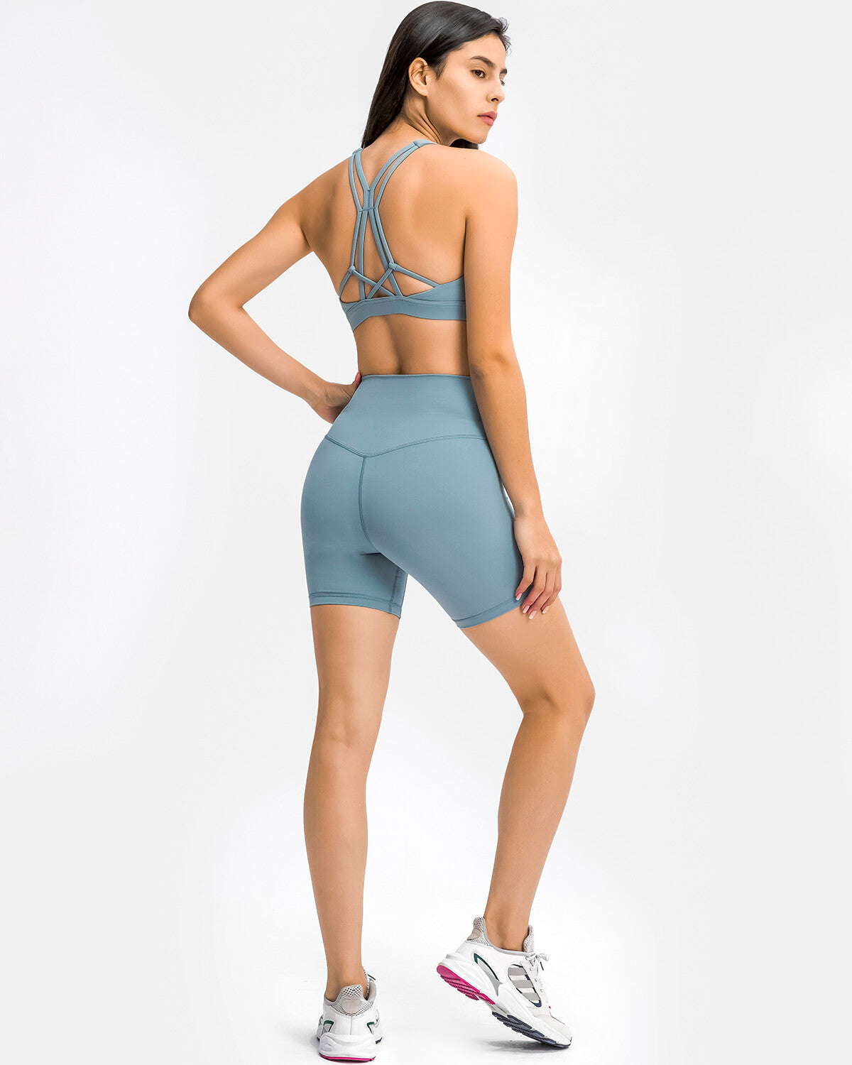 Aleah Seamless Shorts - Slate Grey