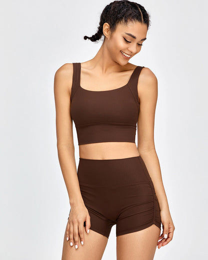 Alena Crop Top - Brown