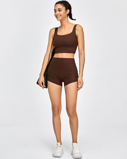 Alena Crop Top - Brown