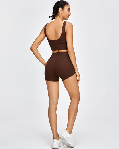 Alena Seamless Shorts - Brown