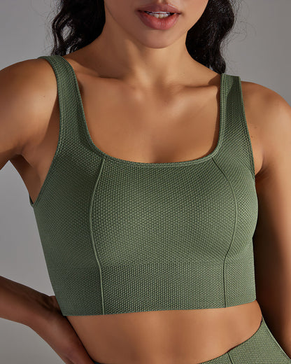 Alodia Flexi-U Sports Bra - Army Green