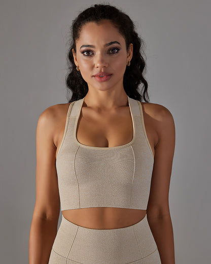 Alodia Racerback Sports Bra - Fawn