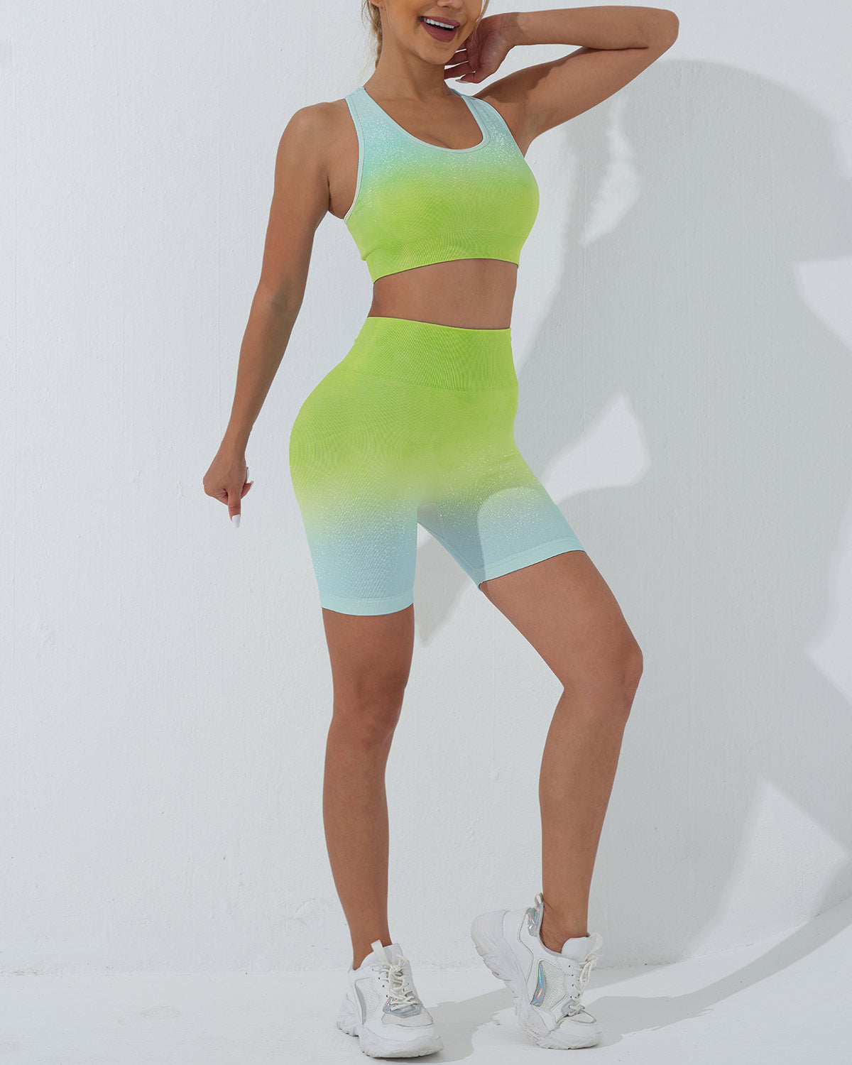 Arabella Sports Bra - Lime