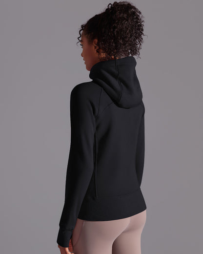 Aria Hooded Jacket - Black