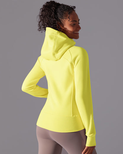 Aria Hooded Jacket - Lemon