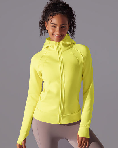 Aria Hooded Jacket - Lemon