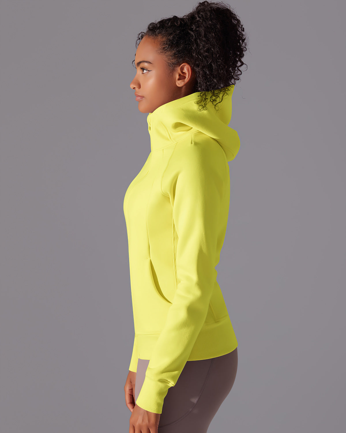 Aria Hooded Jacket - Lemon