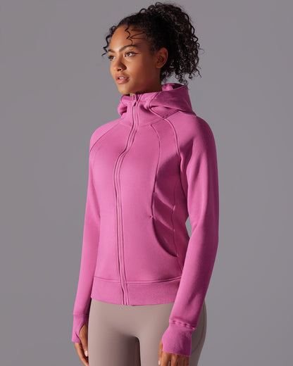 Aria Hooded Jacket - Rose Pink