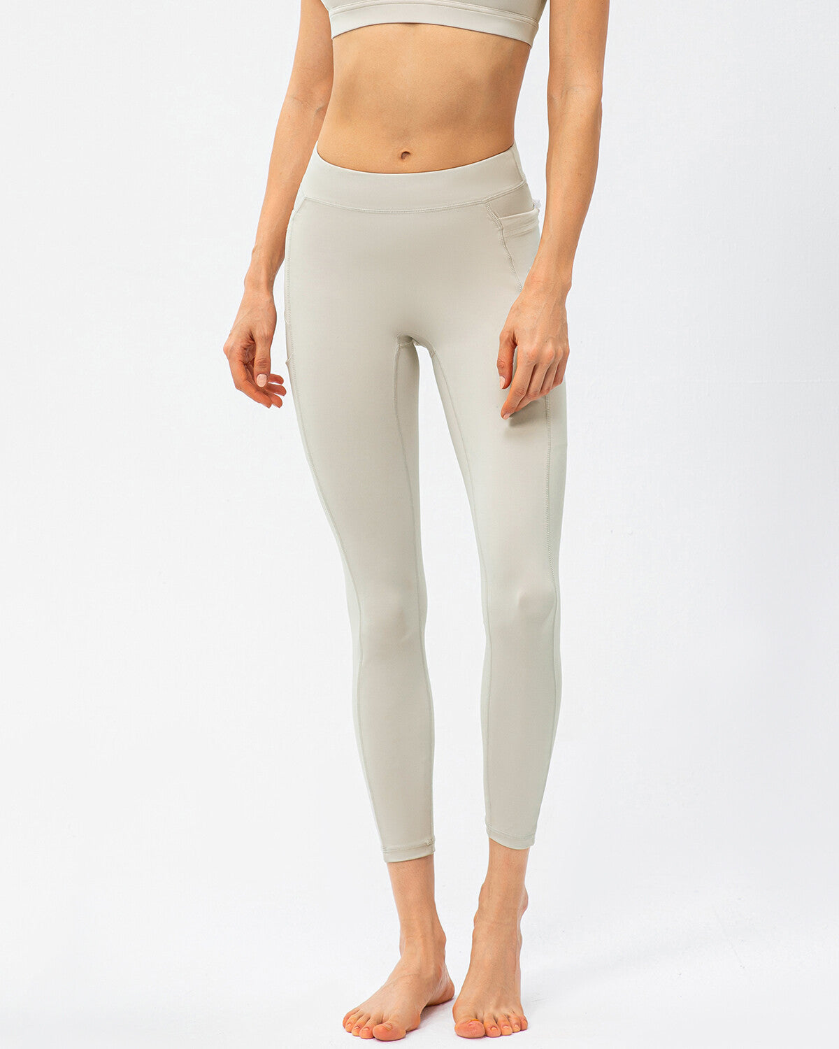 Athena Seamless Pocket Leggings - Beige