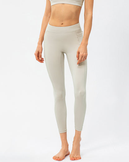 Athena Seamless Pocket Leggings - Beige