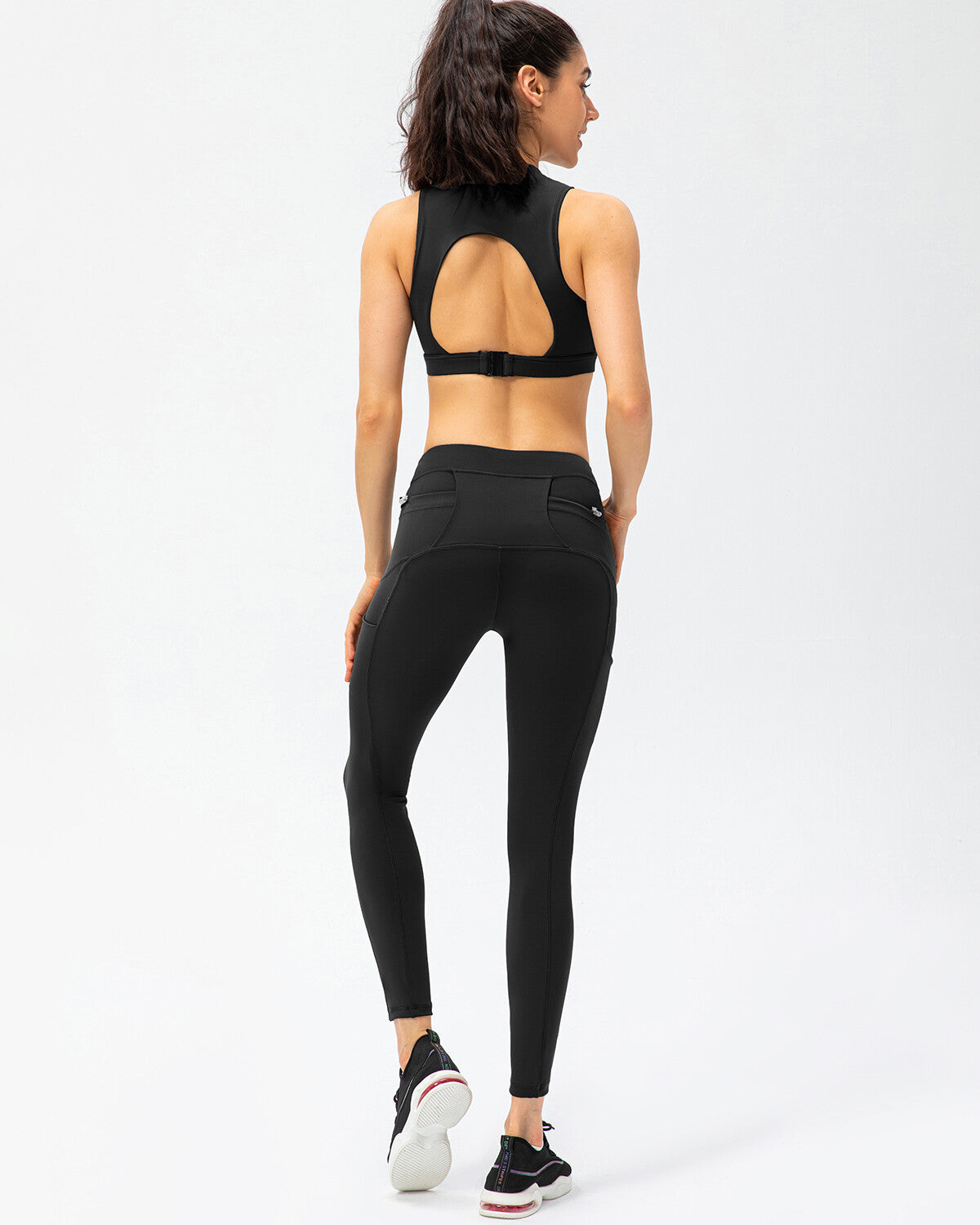 Athena Seamless Pocket Leggings - Black