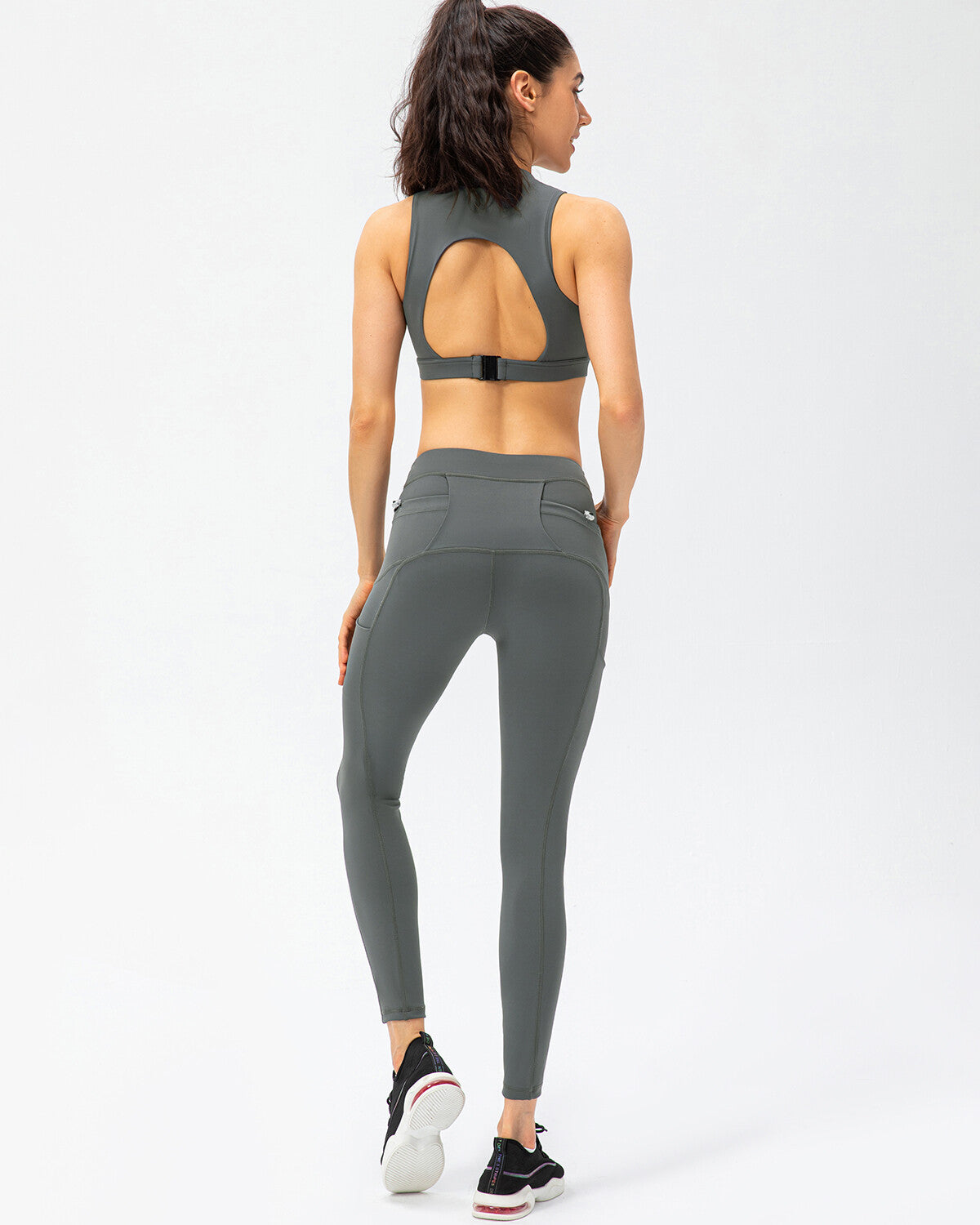 Athena Seamless Pocket Leggings - Grey