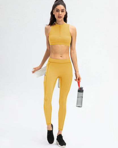 Athena Seamless Pocket Leggings - Yellow