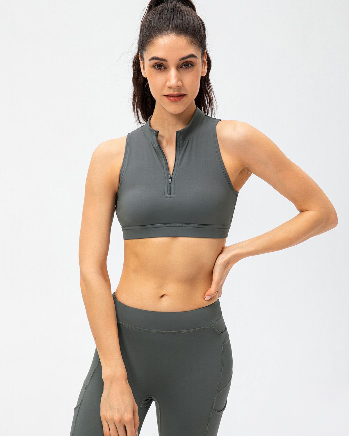 Athena Sports Bra - Grey