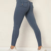 Aubrey Scrunch Pocket Leggings - Blue