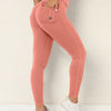 Aubrey Scrunch Pocket Leggings - Peach