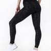 Avery Snakeskin Leggings - Black