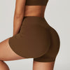 Hazel Scrunch Shorts - Brown