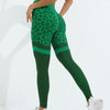 Beatrice Leopard Leggings - Green