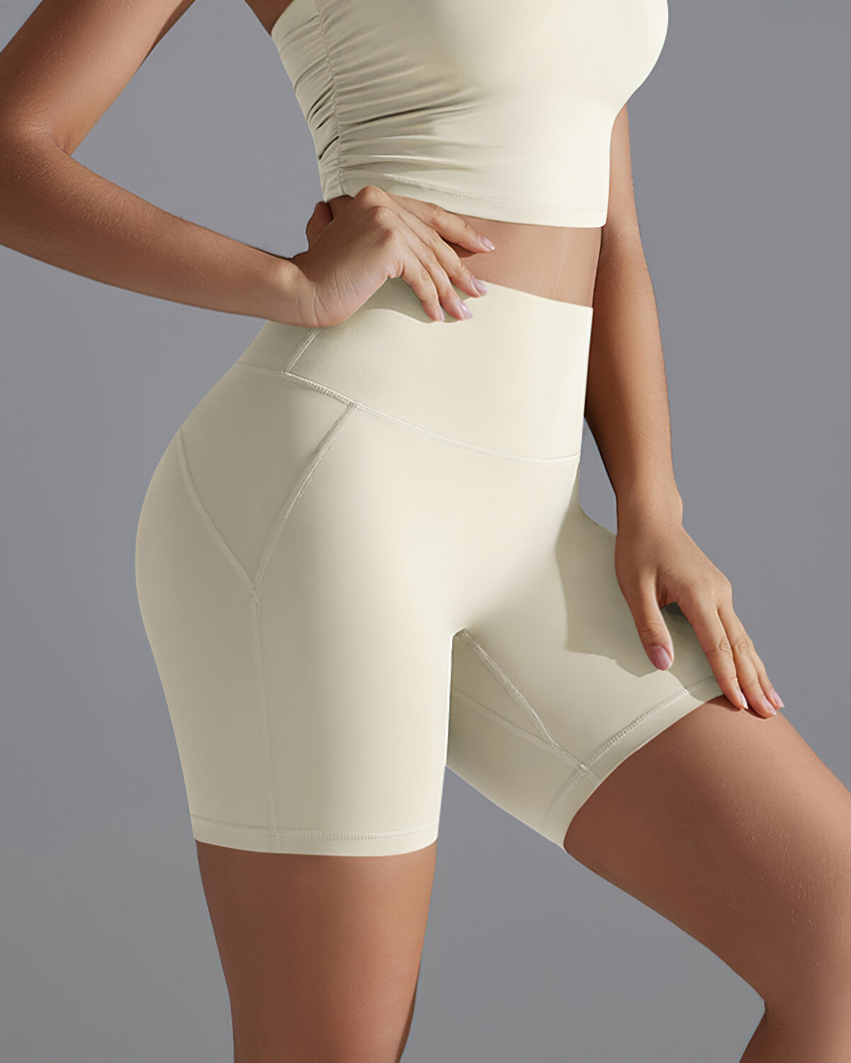 Bianca Seamless Shorts - Beige