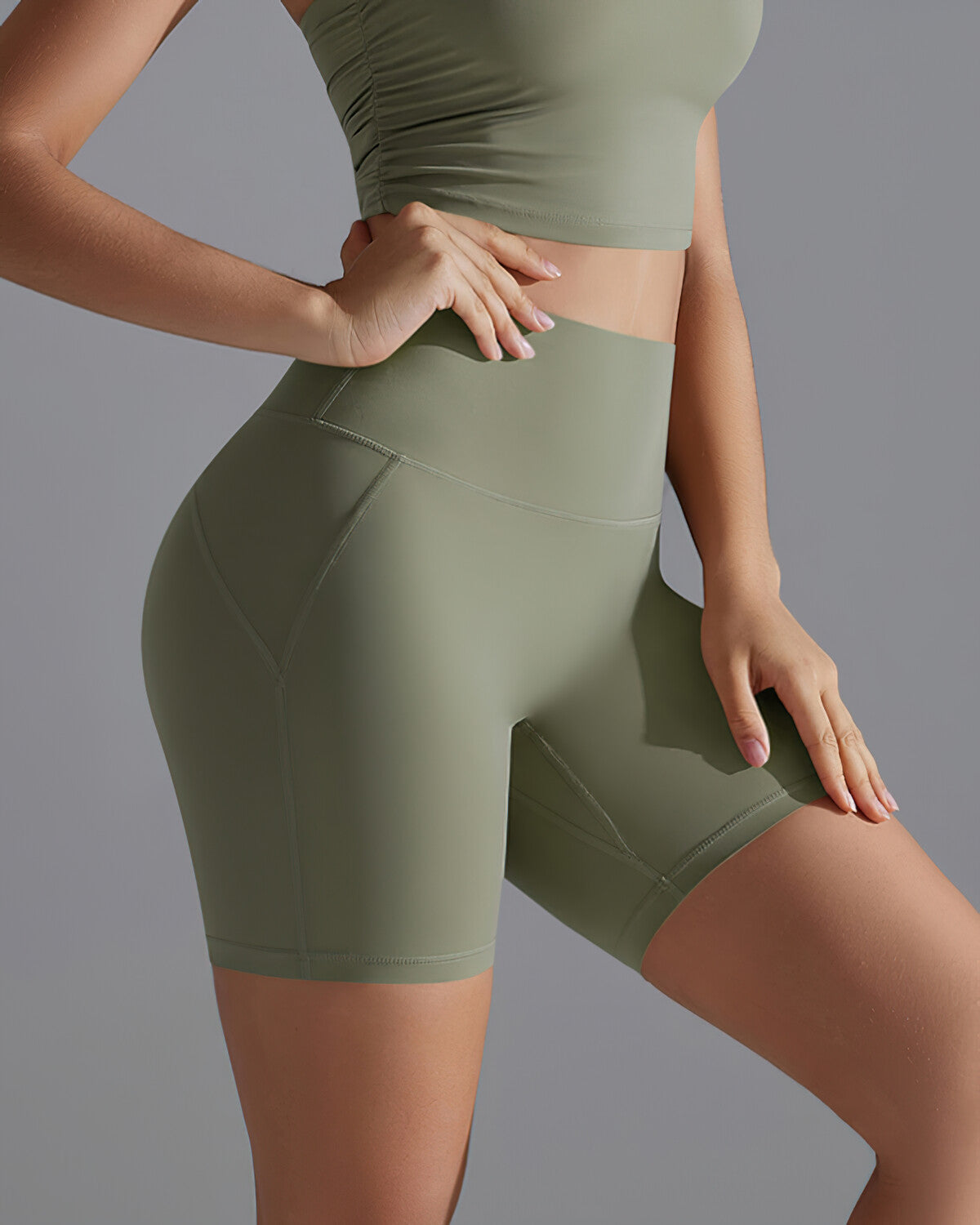 Bianca Seamless Shorts - Green