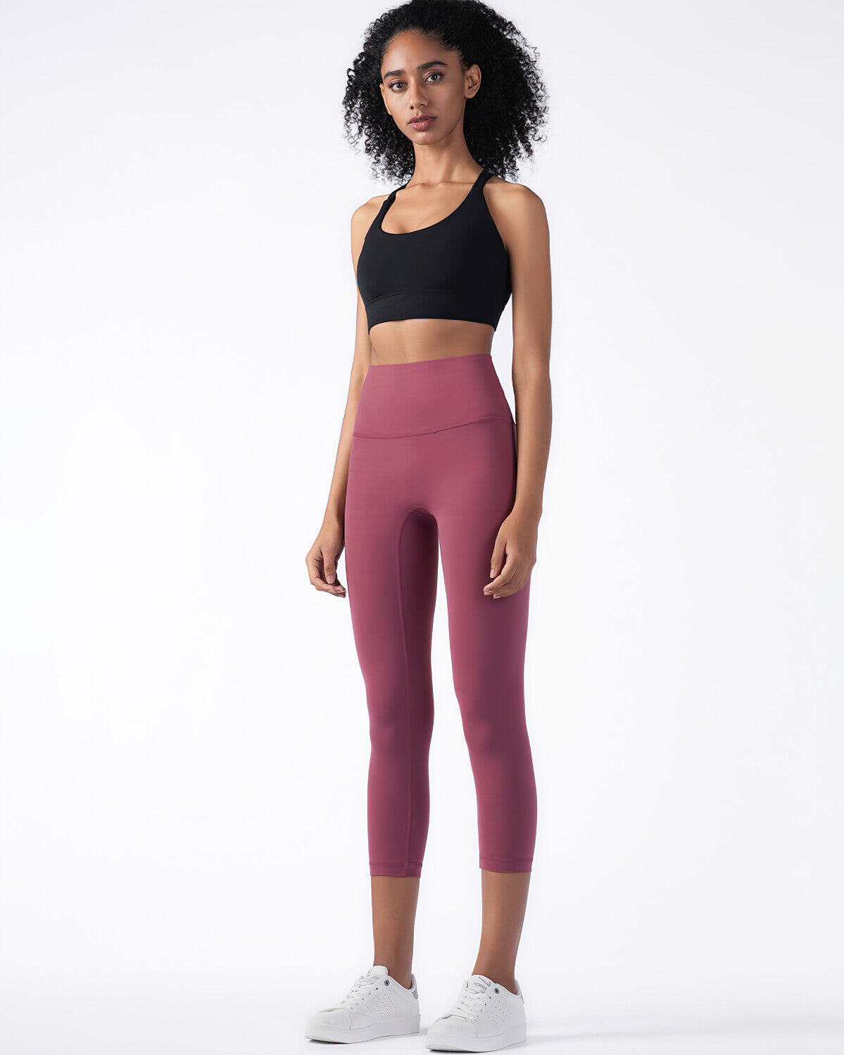 Bridget Seamless Capri - Raspberry