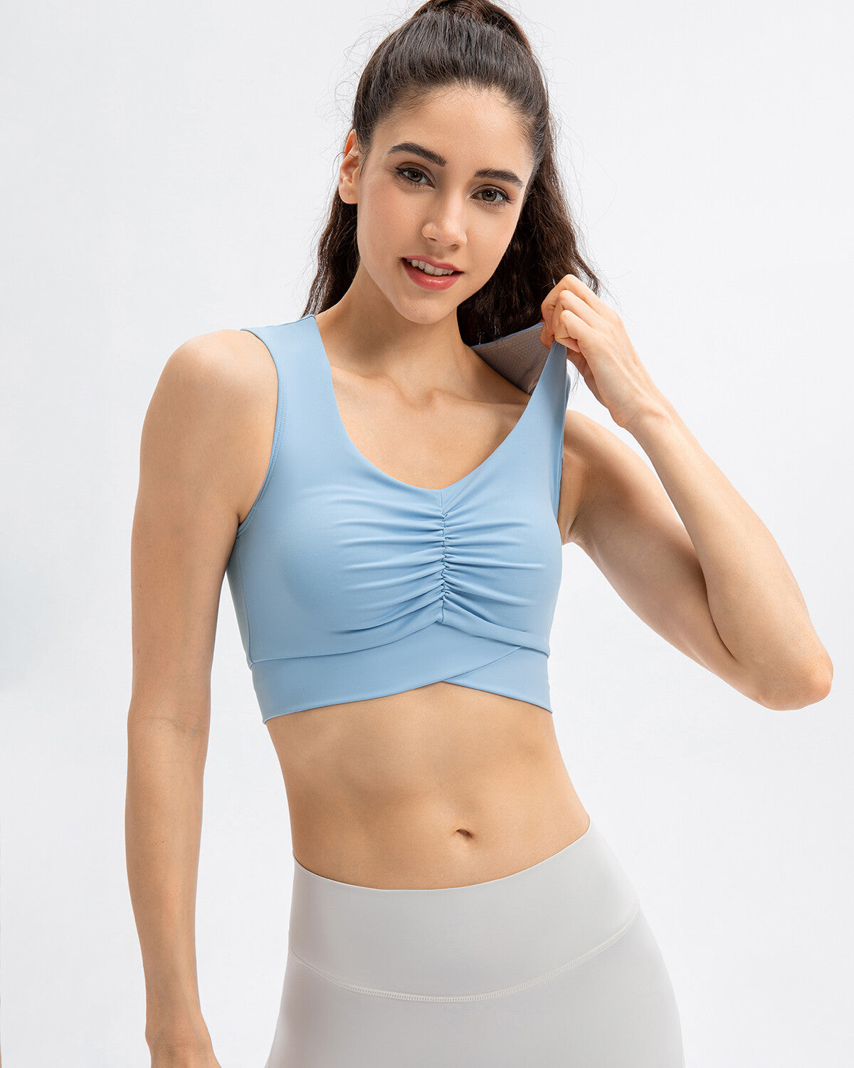 Brielle Sports Bra - Blue