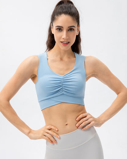 Brielle Sports Bra - Blue