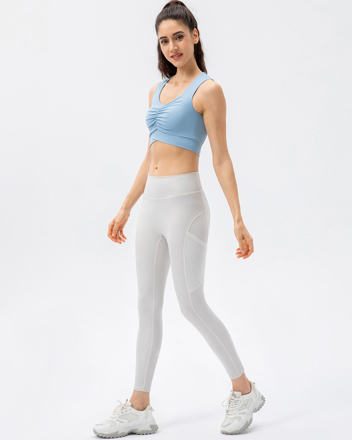 Brielle Sports Bra - Blue