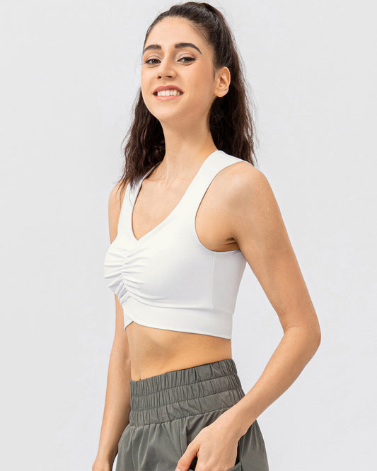 Brielle Sports Bra - White