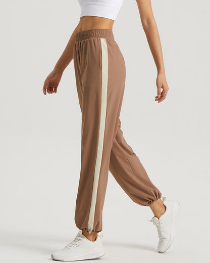 Carly Relaxed Fit Joggers - Brown