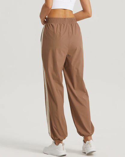 Carly Relaxed Fit Joggers - Brown