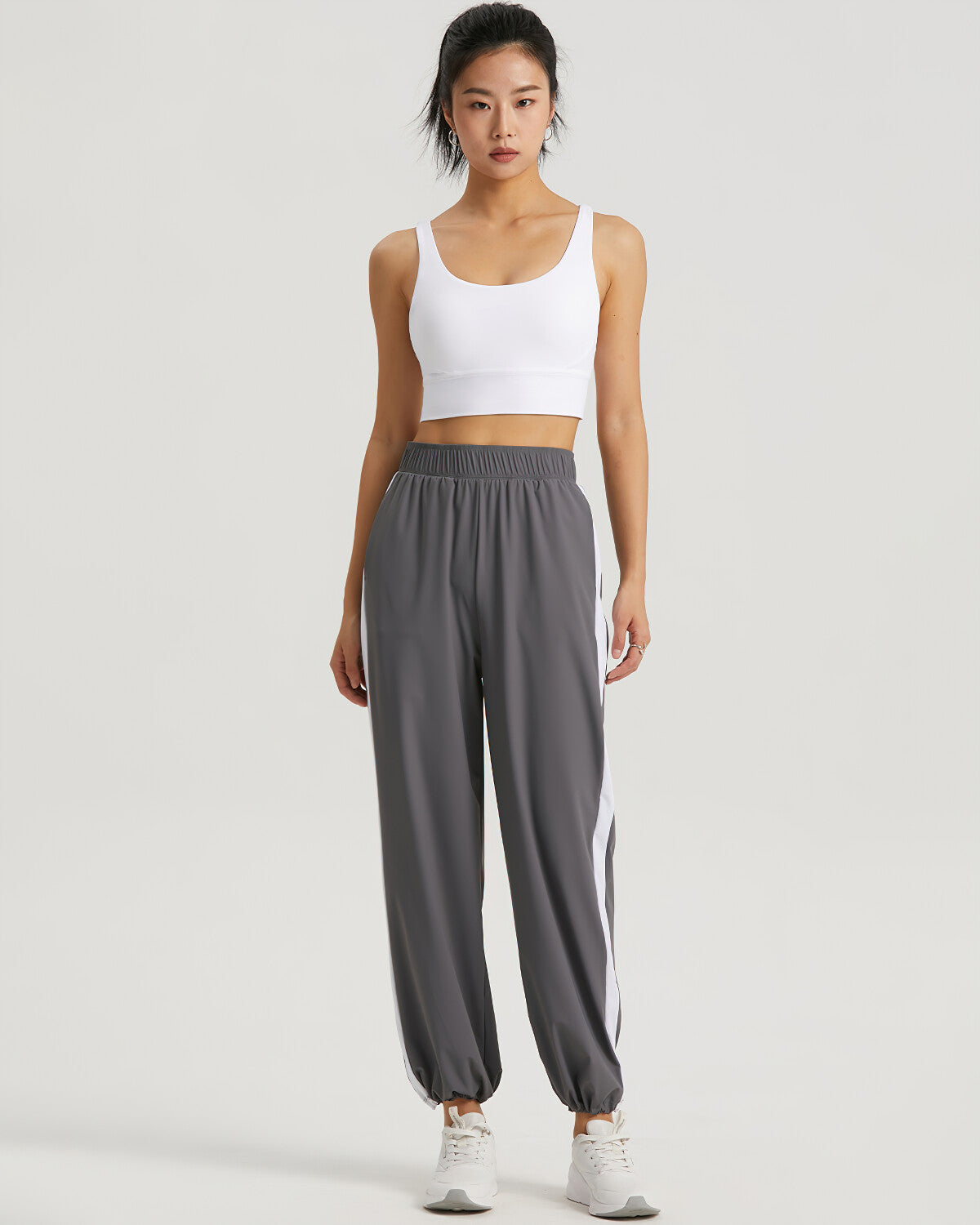 Carly Relaxed Fit Joggers - Grey