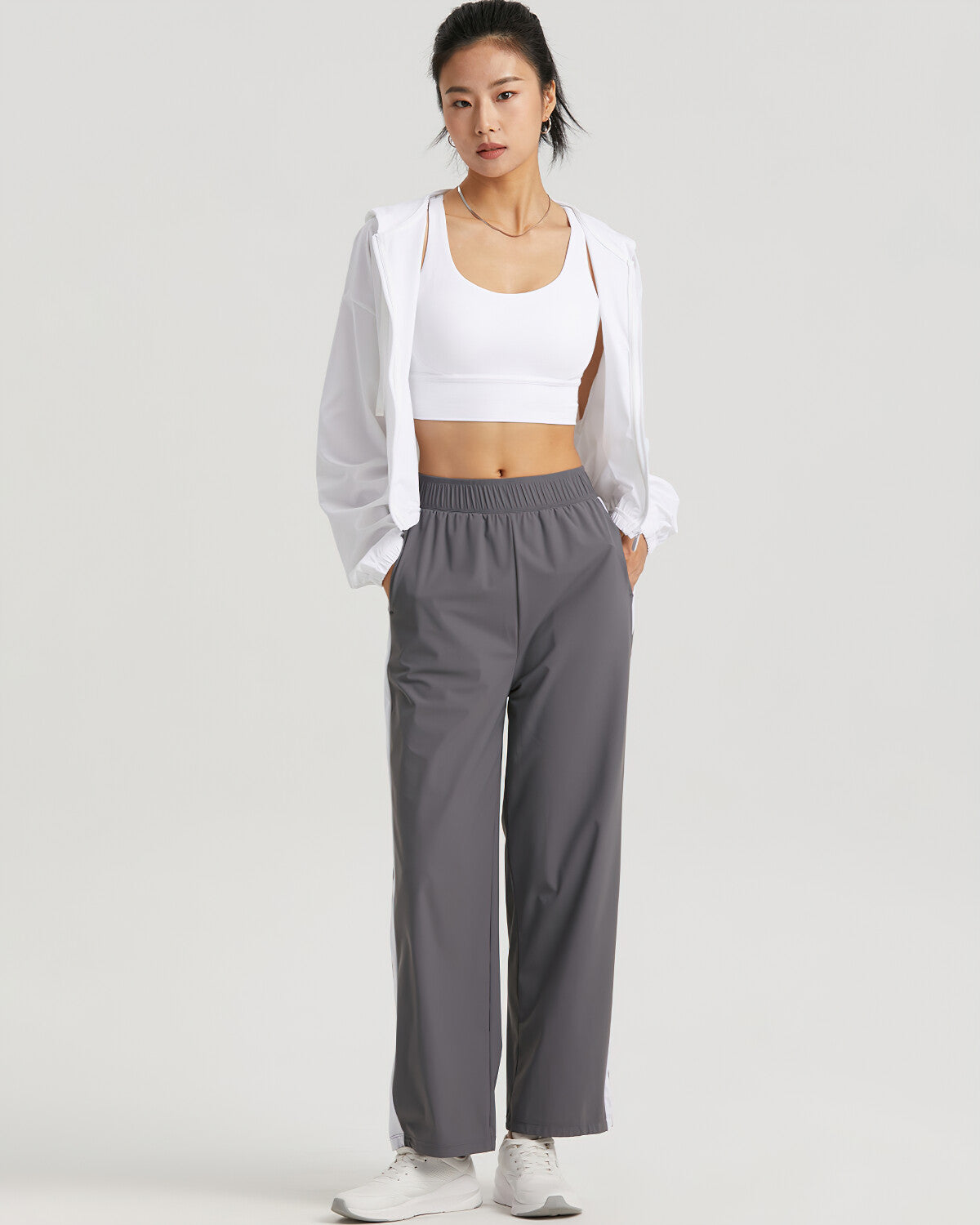 Carly Relaxed Fit Joggers - Grey