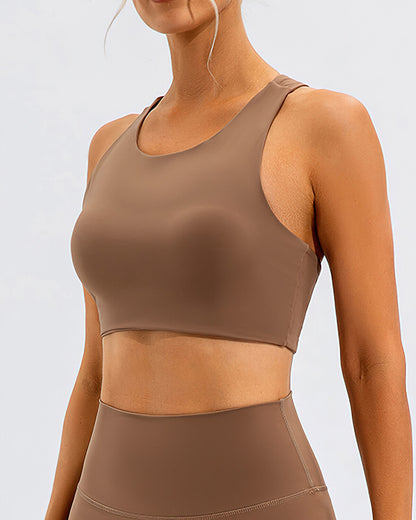 Cassandra Sports Bra - Brown