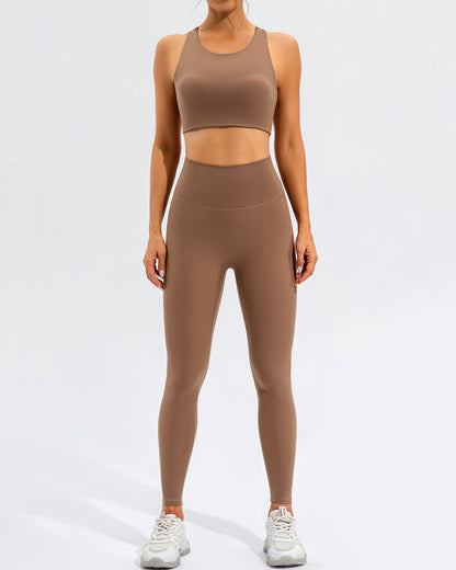 Cassandra Sports Bra - Brown