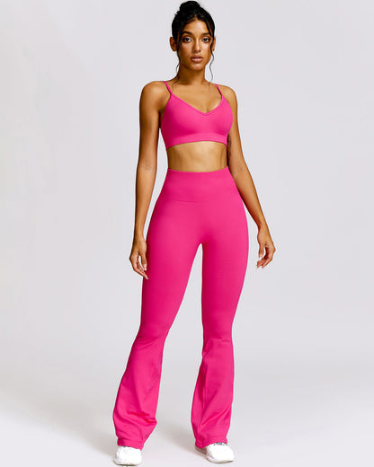 Cecilia Scrunch Leggings - Fuchsia