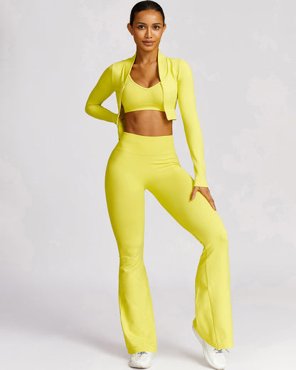 Cecilia Scrunch Leggings - Yellow